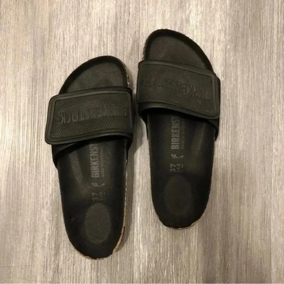 BIRKENSTOCK Tema Black Womens Slide Sandals Slippers Narrow Fit RFSO1E065BK 37 - Picture 3 of 10